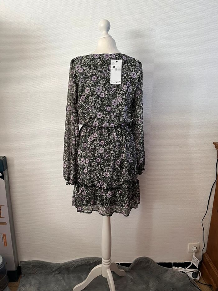 Robe kaki et lilas taille 36 Cache cache - photo numéro 2