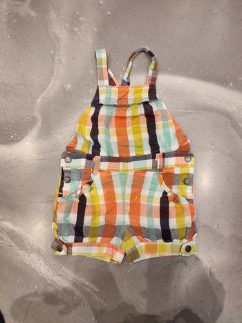 Salopette short fille 24 mois Vertbaudet