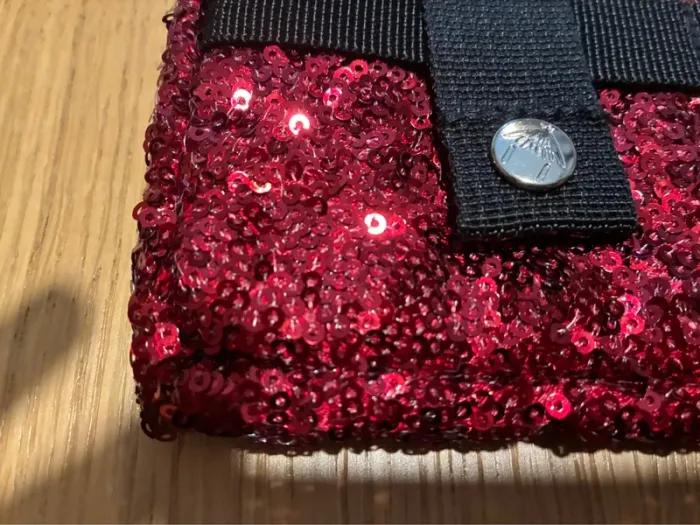 Pochette cabaia à sequin rouge - photo numéro 3