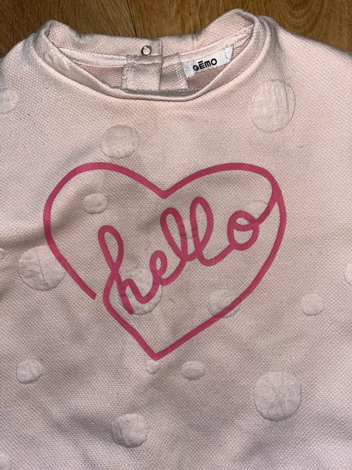 Pull cœur hello - photo numéro 2