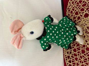 Peluche tissu souris , laine
