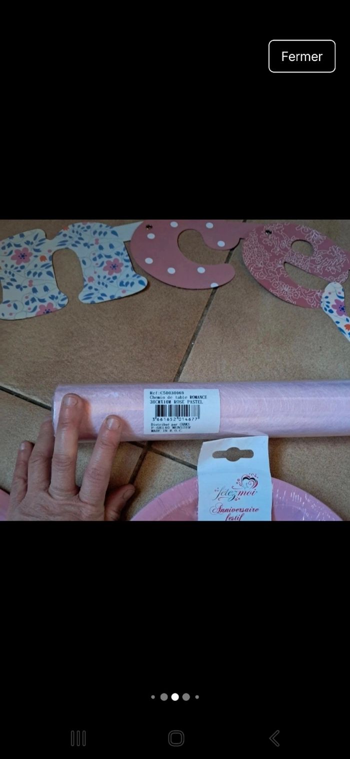 Lot décoration princesse bapteme anniversaire baby shower⁸ - photo numéro 8