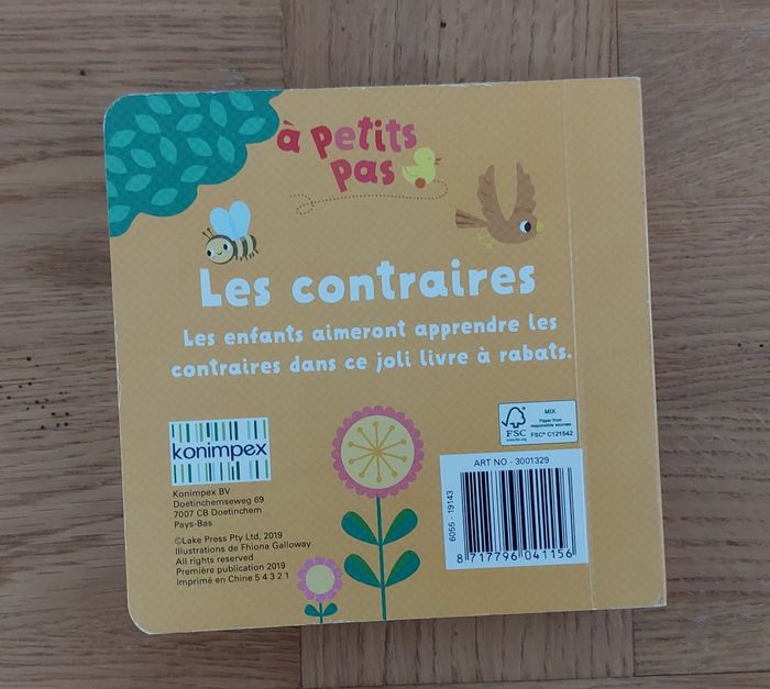 Les contraires - livre cartonné, épais et avec rabats - photo numéro 4