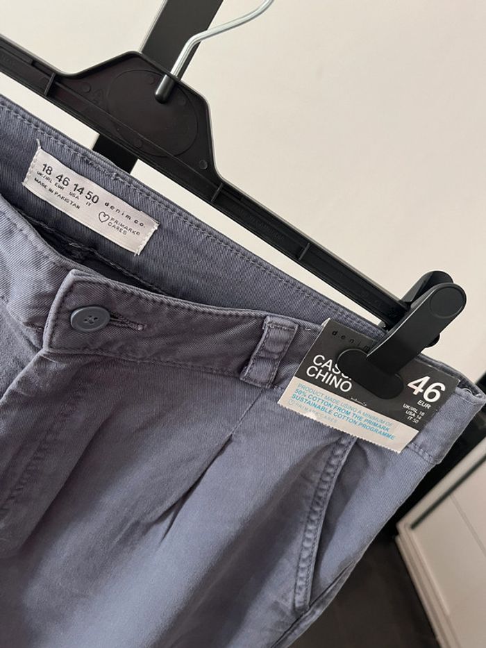 Pantalon bleu-gris Taille 46. - photo numéro 3
