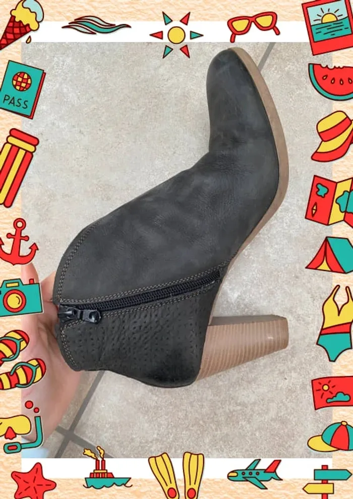 Bottines basses noir 41 Ateliers Mégis cuir - photo numéro 9