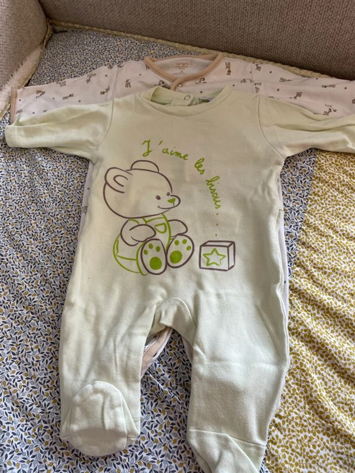 Lot 2 pyjamas coton 3 mois
