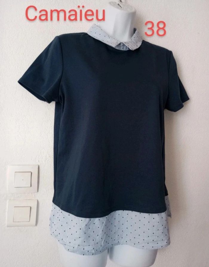 Haut col claudine femme.38