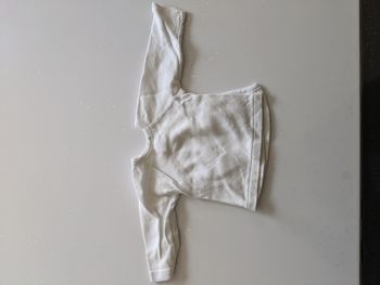 Gilet fin blanc 1mois