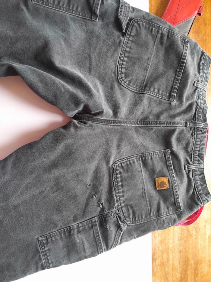 Jean Carhartt pièce rare doublé carreaux workwear 34 - photo numéro 10