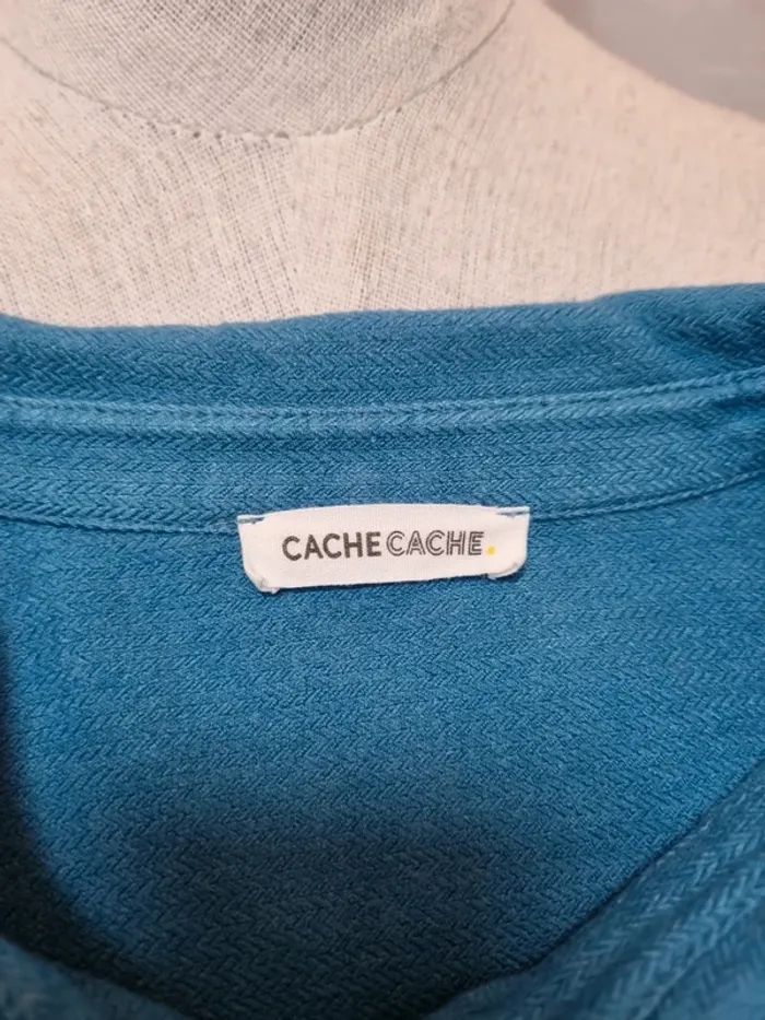 Chemise bleue Cache Cache T:36 - photo numéro 3