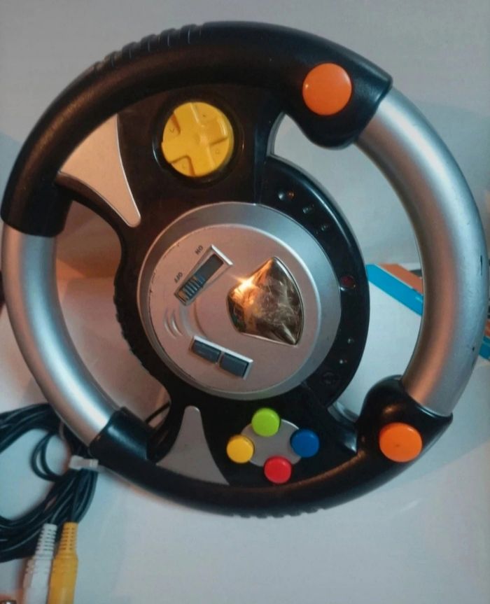Volant de jeu à brancher sur la télé – 30 jeux inclus 🏎️