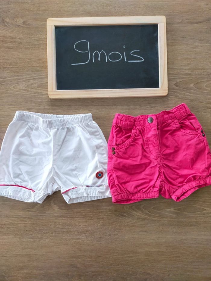 Shorts fille taille 9mois