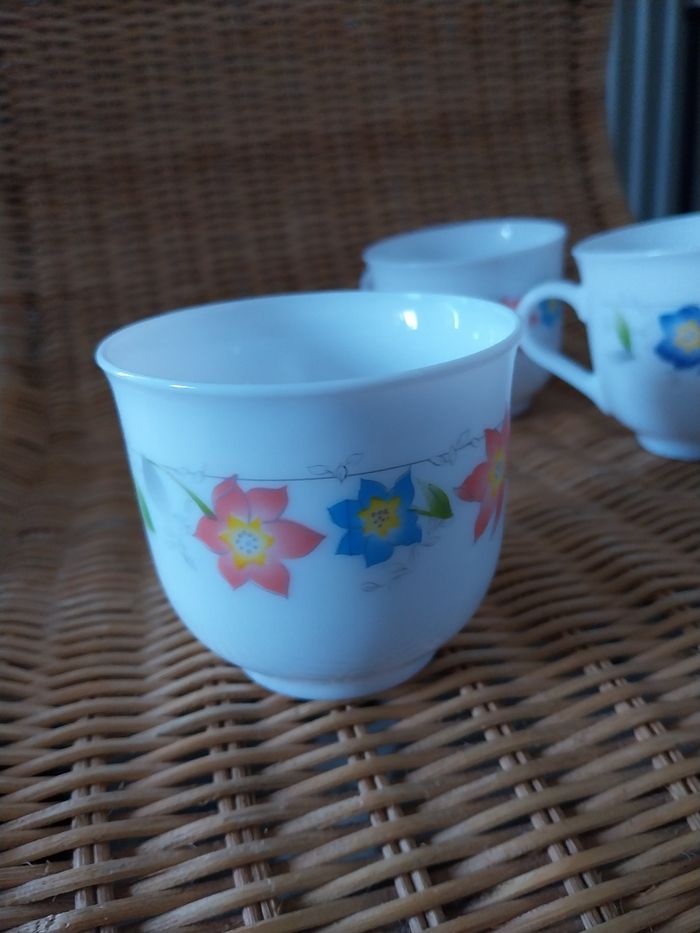 3 tasses à café moka vintage Arcopal - photo numéro 3
