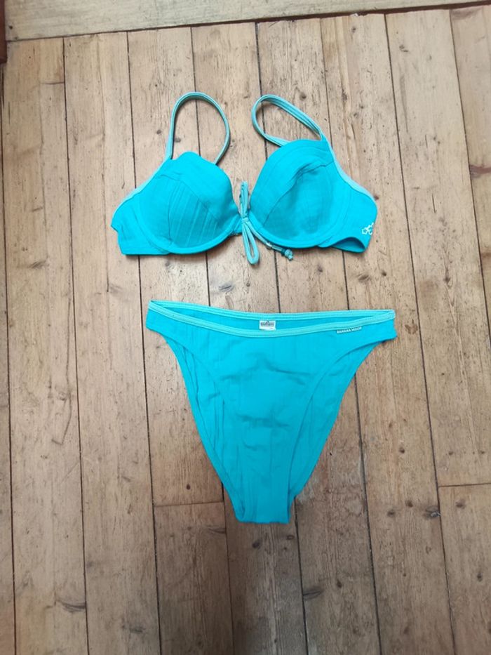 Maillot de bain bleu turquoise banana moon taille 40