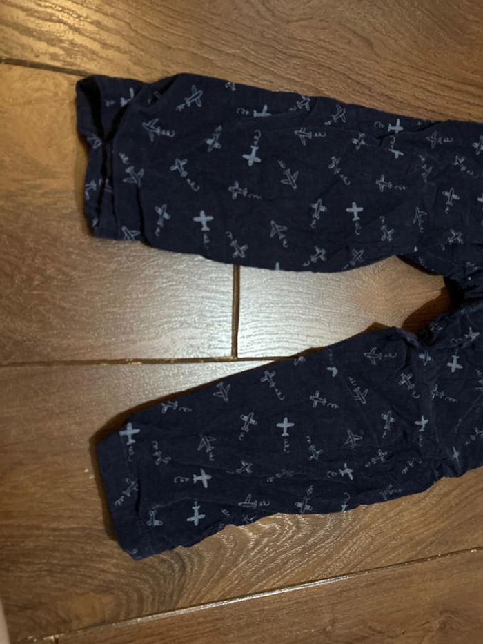Salopette en velours et son pull assorti Avions de chez Absorba 3 ans - photo numéro 10