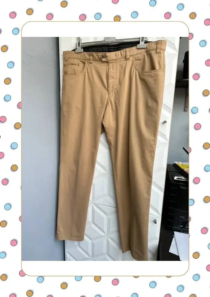 Pantalon Maneven beige taille 52 - photo numéro 2