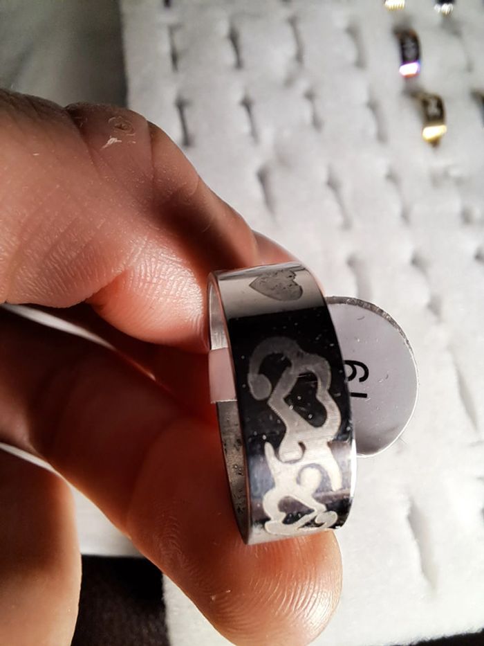 Bague acier inoxydable argentée - photo numéro 2