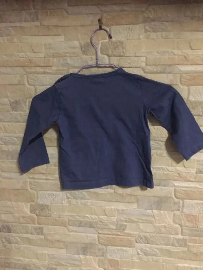 T-shirt marine Mickey Disney baby 18M - photo numéro 2