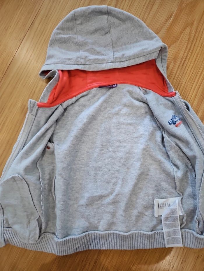 Gilet zippé gris - photo numéro 4