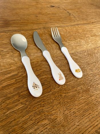 Couverts enfants inox (3 pc) - Little Mateys