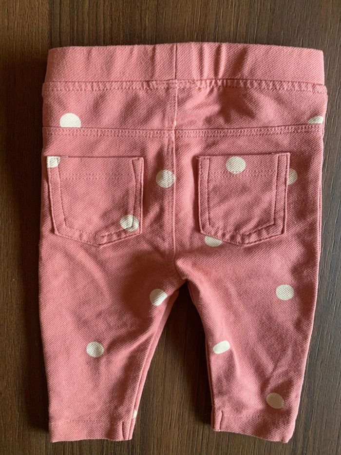 Pantalon rose pois 3 mois fille - photo numéro 4