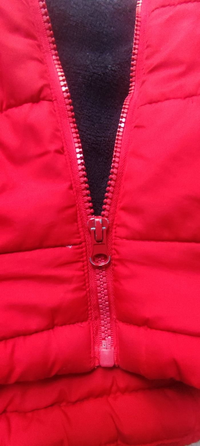 Veste doudoune rouge d'hiver  enfant 3 ans ORCHESTRA - photo numéro 3