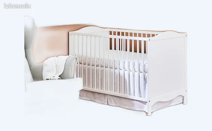 Lit ɓébé avec matelas trés bon état prix 120 euros - photo numéro 3