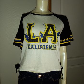 Tshirt blanc imprimé LA taille Xs très bon état