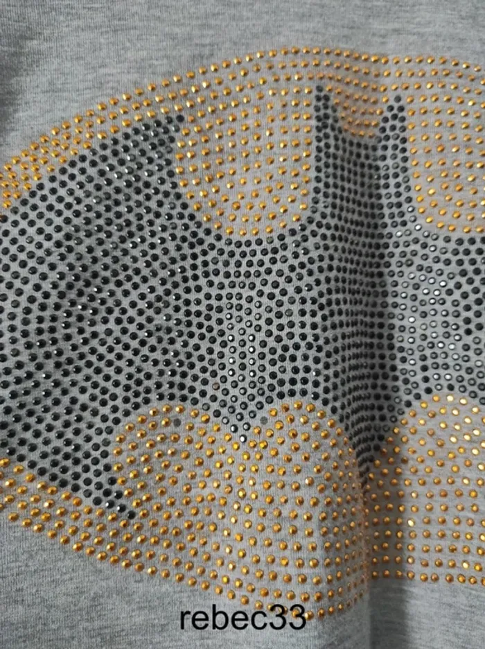 T-shirt batman logo strass - photo numéro 3