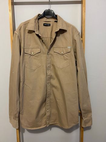 Surchemise Jack & Jones Beige Sablé - Taille L - Coton Bio - Parfait état