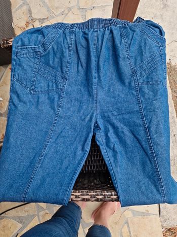 Jean taille elastique