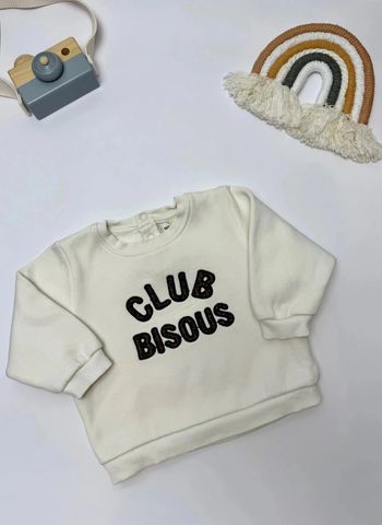 Sweat Club bisous TAO unisexe taille 6 mois