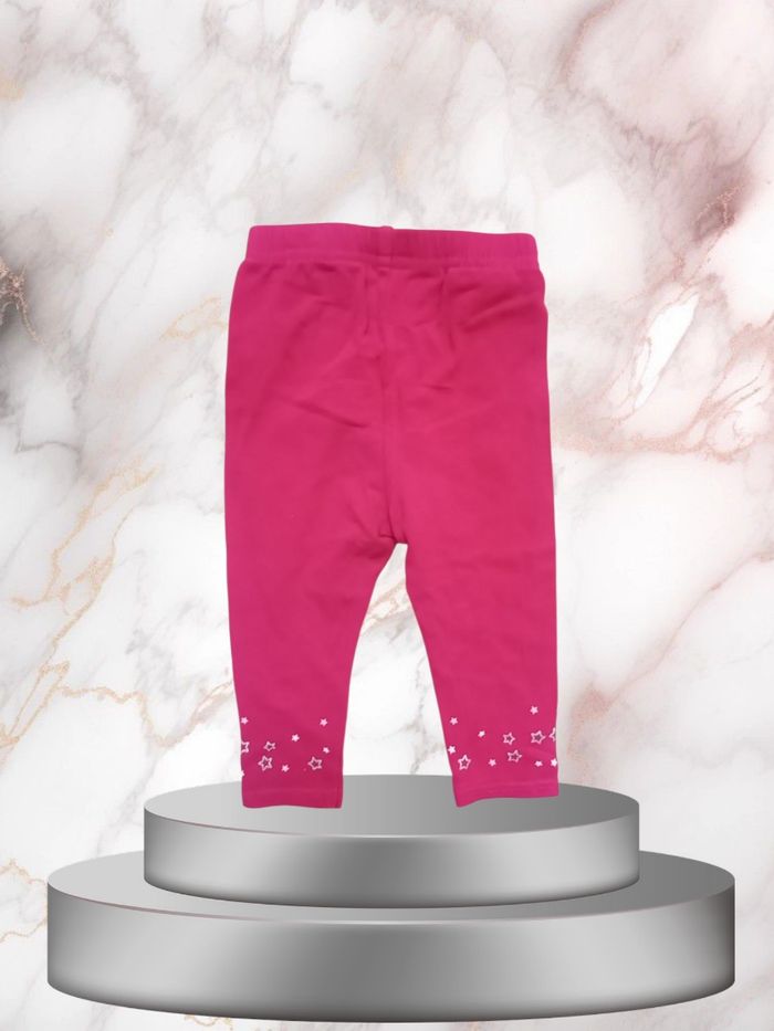 Legging "Pieds d'Étoiles" violet taille 12 mois Pour un Bébé qui Brille ! - photo numéro 2