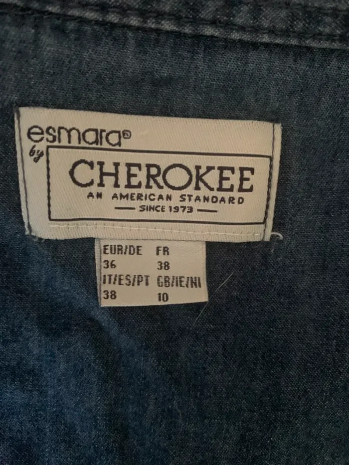 Chemise en jean Esmara Cherokee taille 38 - photo numéro 8