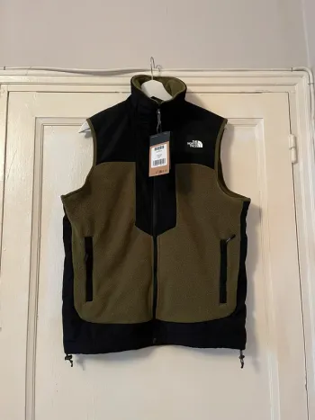Veste sans manche the north face noir et kaki en polaire
