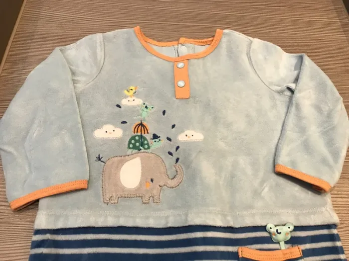 Pyjama bleu ciel Sergent Major 18 mois 🦊 - photo numéro 3