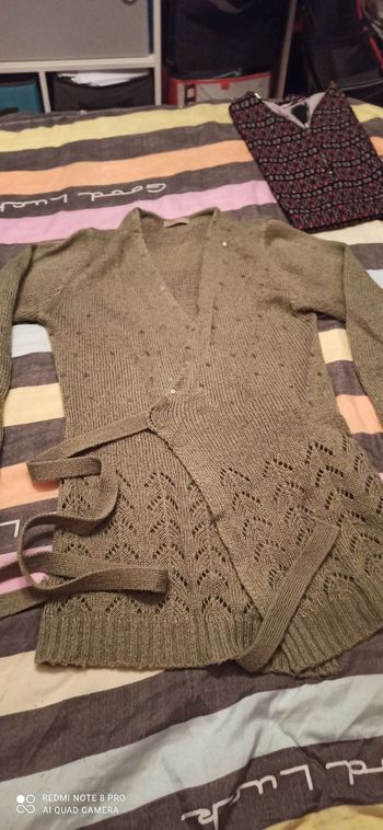 Gilet vert kaki t. 38