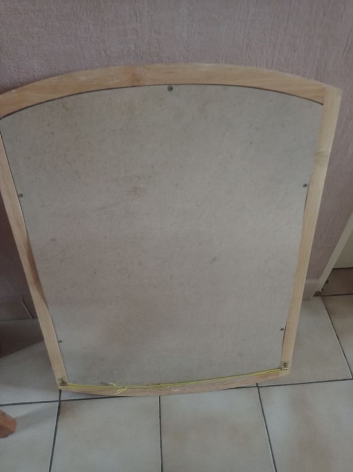 Joli miroir mural en bois - photo numéro 2
