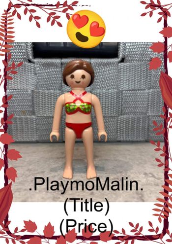 Personnage figurine femme playmobil