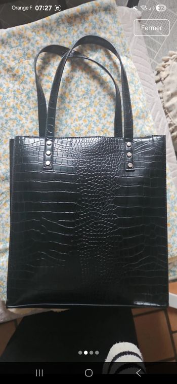 Sac noir , effet croco