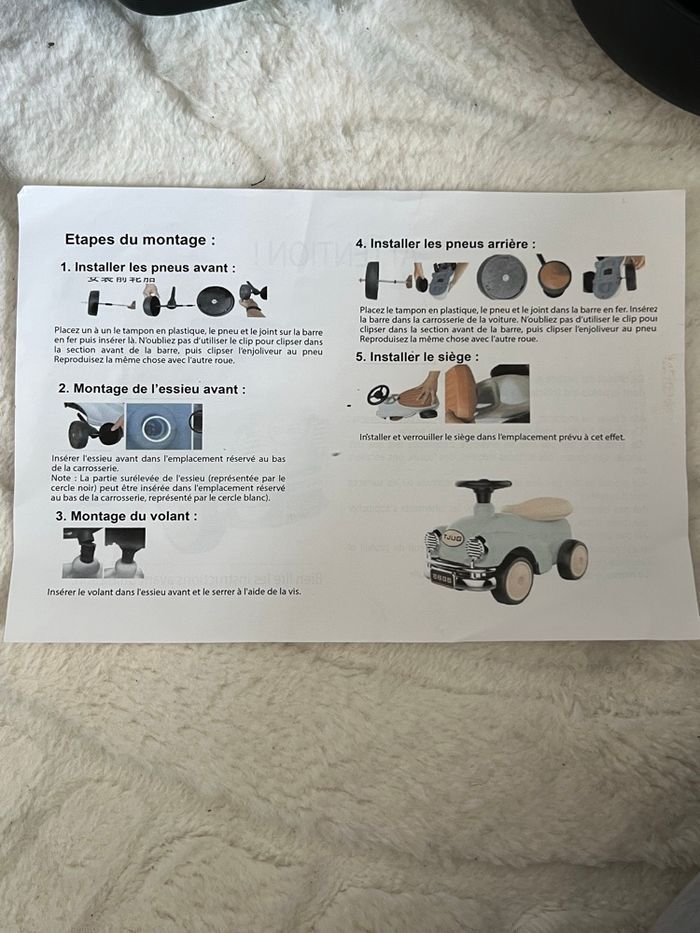 Voiture porteur enfant de 2 à 7 ans - photo numéro 5