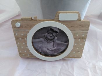 Décoration CADRE PHOTO motif APPAREIL PHOTO - bois mdf - à poser