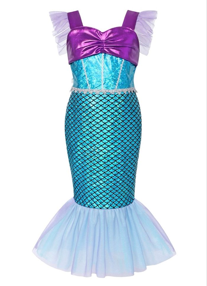 Déguisement sirène Turquoise et ces accessoires Taille 5-6ans - photo numéro 3