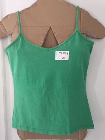 499-Débardeur vert T 42/44