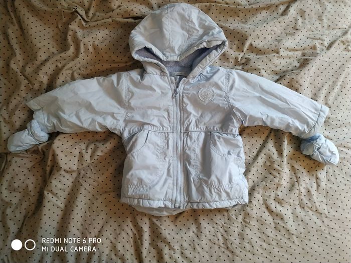 Manteau hiver avec mouffles mixte