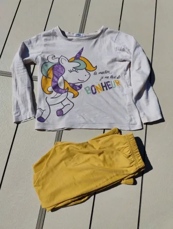 Pyjama fille licorne 6 ans