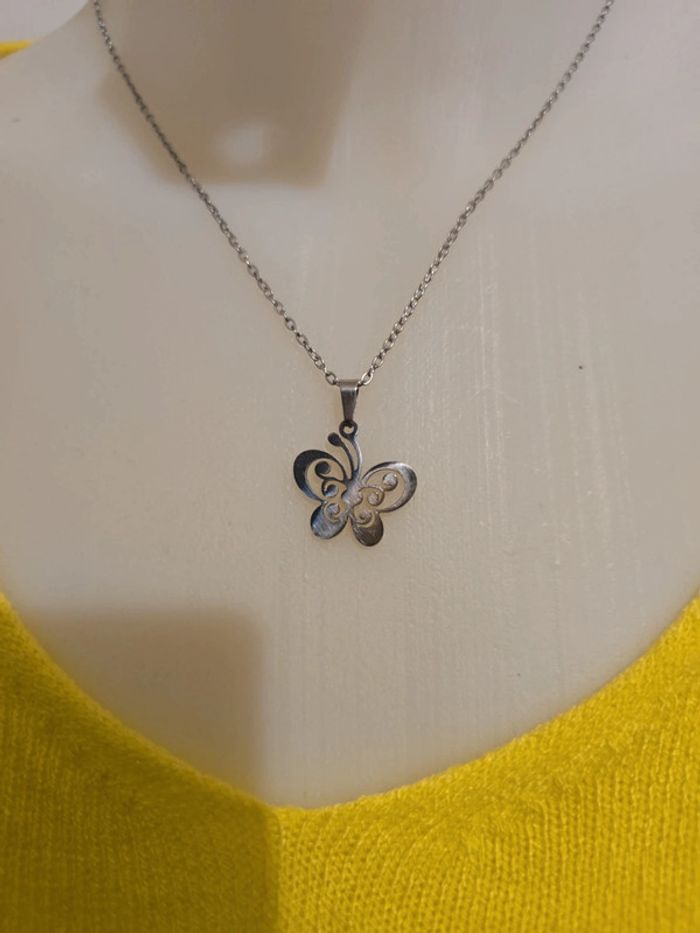 Ensemble bijoux neuf acier inoxydable - photo numéro 2