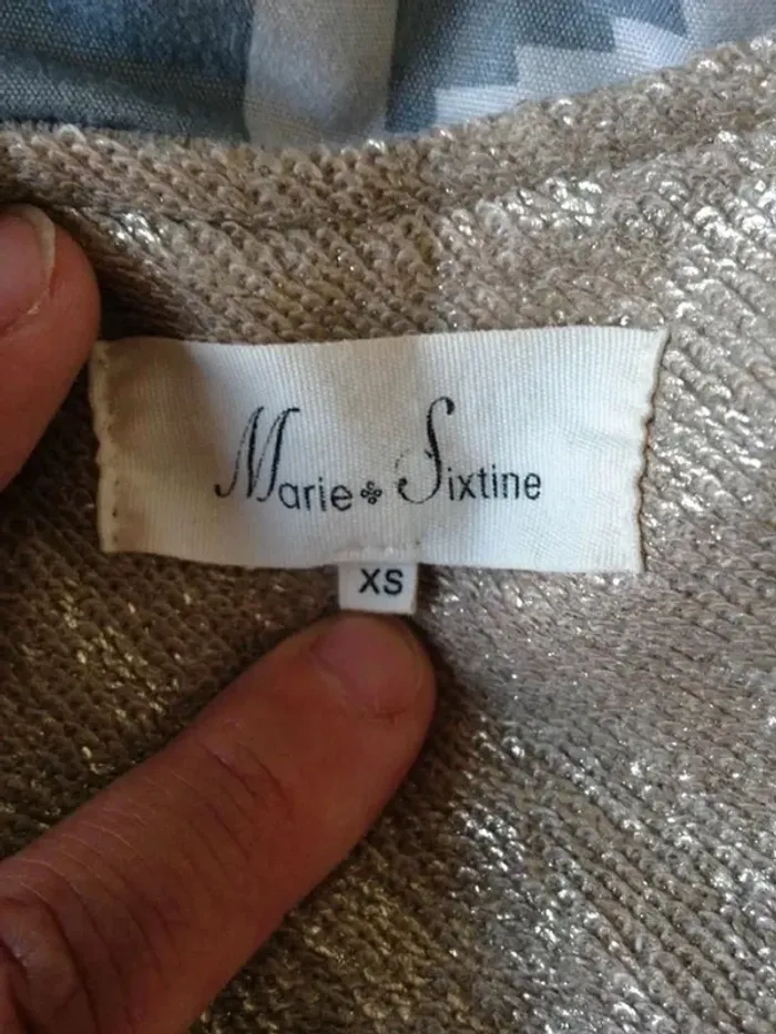Veste blouson col V zippé doré 34 Marie Sixtine - photo numéro 11