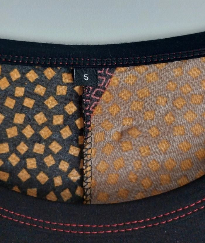 Tunique orange et noire - photo numéro 3