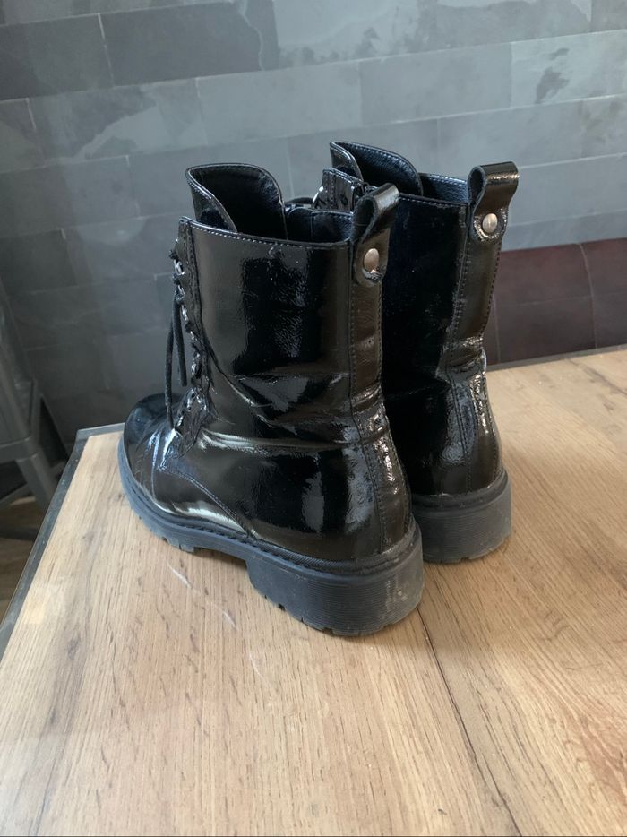 Bottines noires vernies - pointure 40 - photo numéro 3